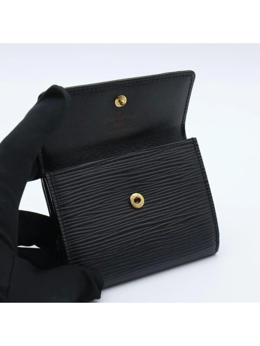 Louis Vuitton Ludlow Epi Black Mini Wallet Coin Case